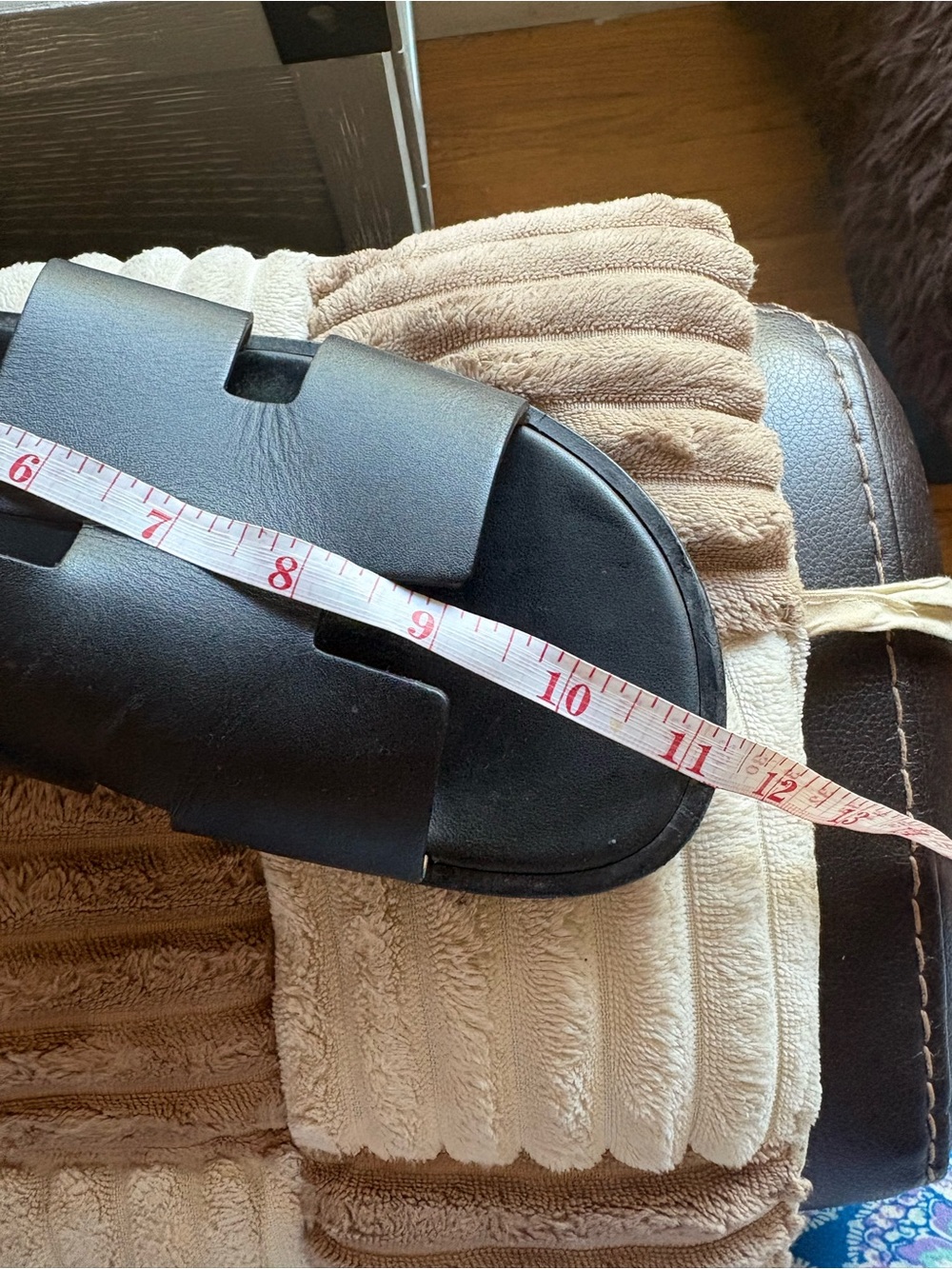 Hermes Izmir Black Leather Slide Sandals - Picture 6 of 11